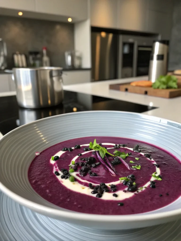 Purple Black Bean Soup