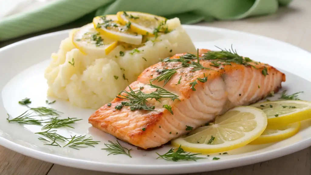 Salmon and Mashed Potatoes