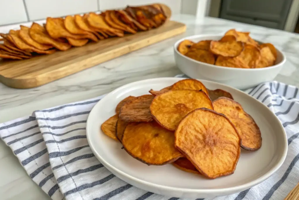 Sweet Potato Chips Crispy